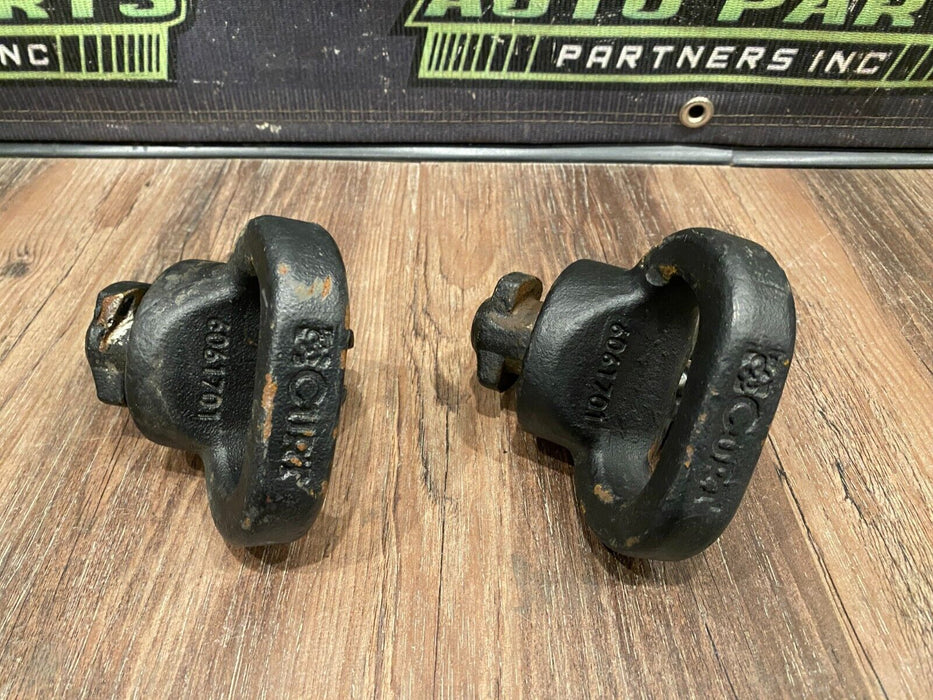 2017 DODGE RAM 3500 CUMMINS DIESEL 6.7L GOOSENECK SAFETY HOOKS OEM 6061701