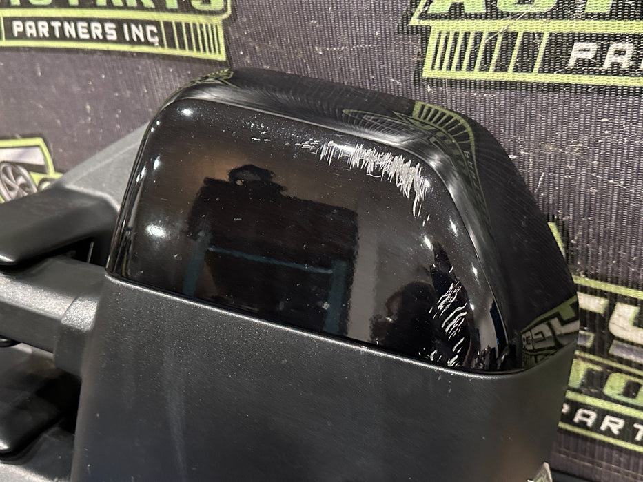2023-2026 FORD F250 F350 F450 LEFT TOW MIRROR W CAMERA OEM BLK (UM) *FLAWS 6-10*