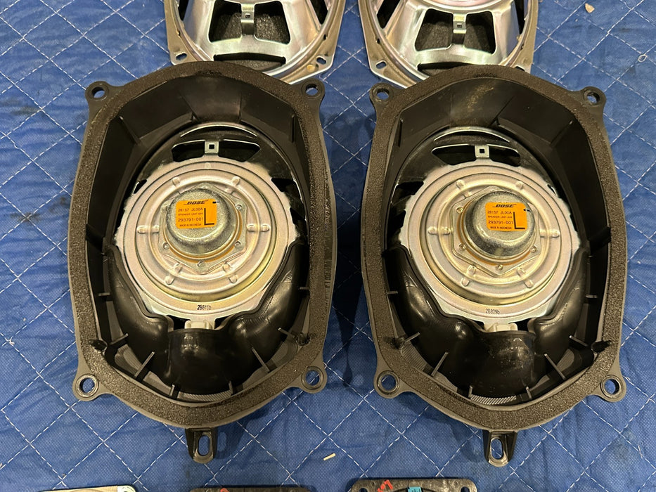 2013 NISSAN 370Z LEFT RIGHT DOOR DASHBOARD BOSE SPEAKER SET OEM