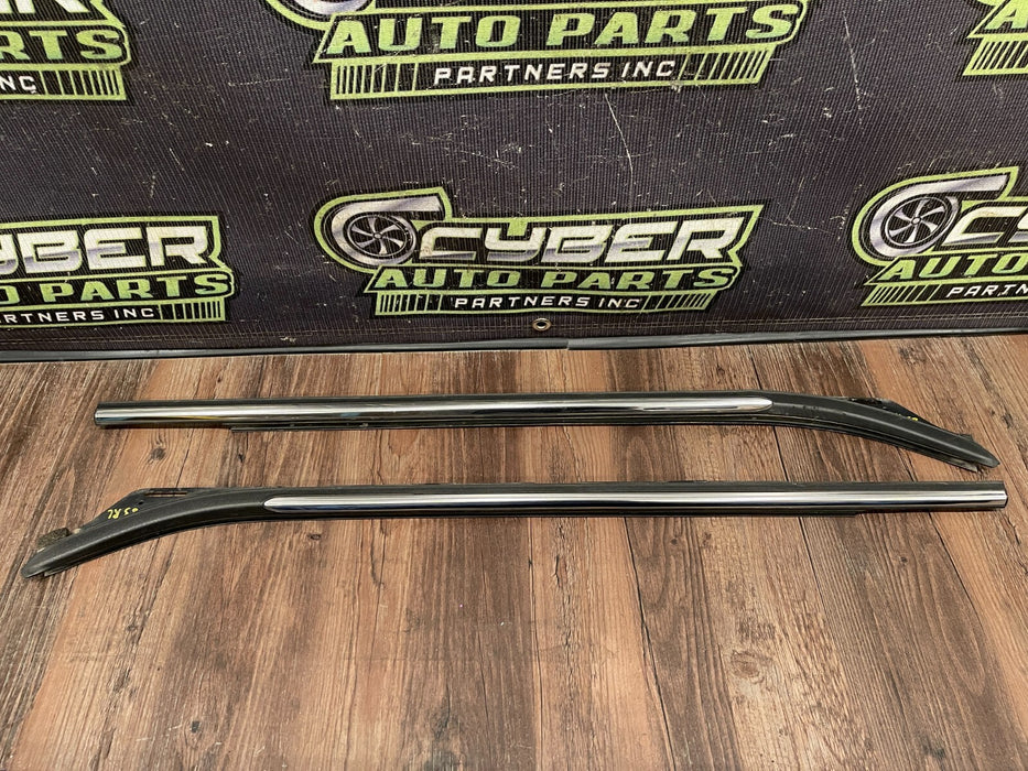 2017-2019 FORD F250 F350 REAR LEFT RIGHT CHROME DOOR STRIP PAIR OEM (READ DESCR)