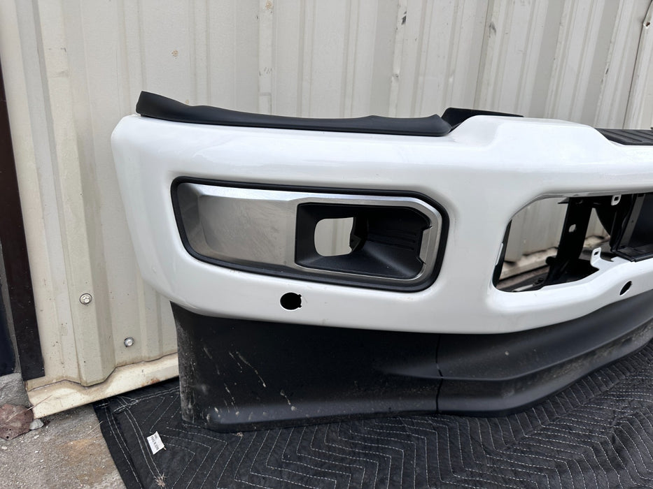 2023 2024 2025 FORD F250 F350 PLATINUM FRONT BUMPER ASSEMBLY STAR WHITE OEM