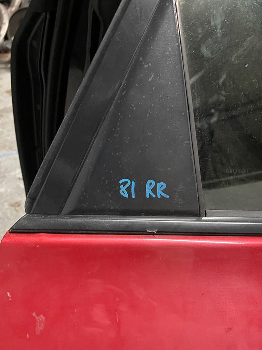 2014 TOYOTA PRIUS V REAR RIGHT RH RED DOOR W PANEL OEM *SUN DAMAGE* (READ!)