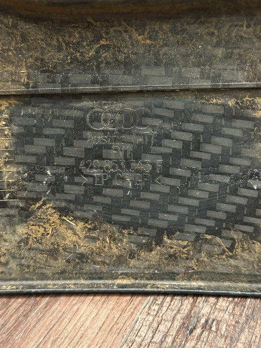 2014 AUDI R8 LEFT CARBON FIBER SIDE BLADE PANEL OEM *PPF PEELING/NO DAMAGE*