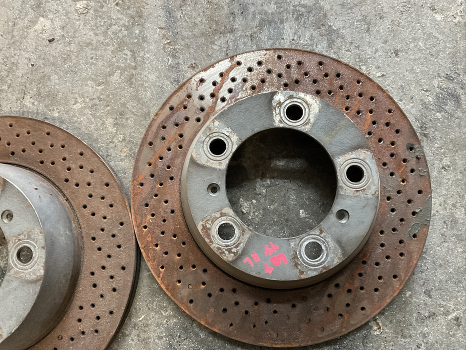 Porsche 718 982 Boxster Rear Left Right Brake Disc Rotor OEM