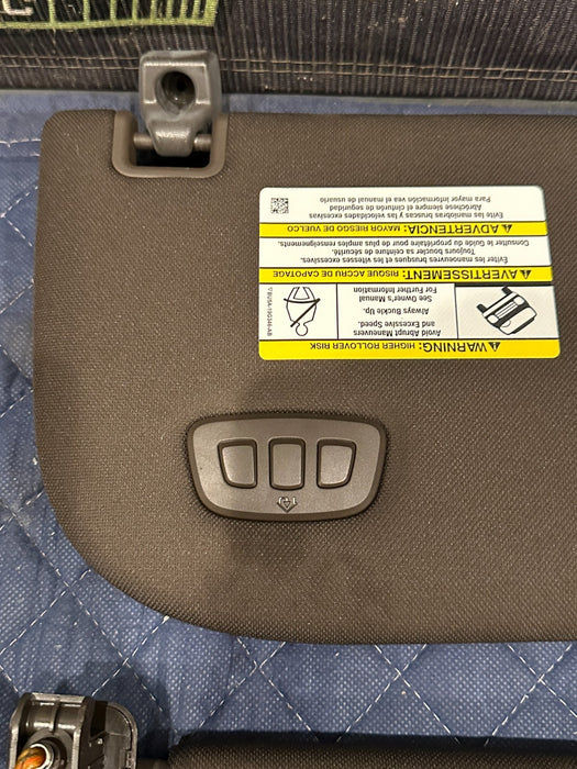 2017-2019 FORD F250 F350 KING RANCH BROWN LEFT RIGHT SUN VISORS OEM