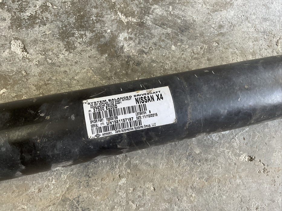 2016-2018 NISSAN TITAN XD 4X4 DIESEL DRIVE SHAFT W/HARDWARE 37300-EZ00D