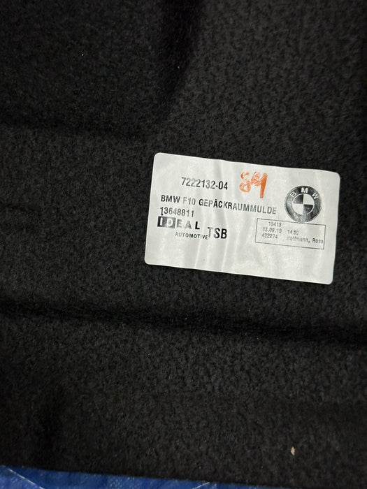 2011 BMW 550i F10 5 SERIES SEDAN TRUNK LOWER LUGGAGE COMPARTMENT 7222132