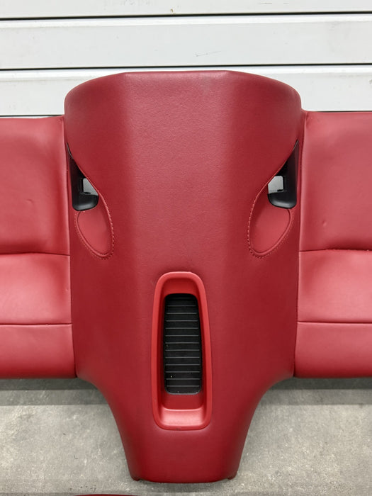 2014 PORSCHE 911 TURBO S 991 FRONT REAR SEATS RED OEM GENUINE