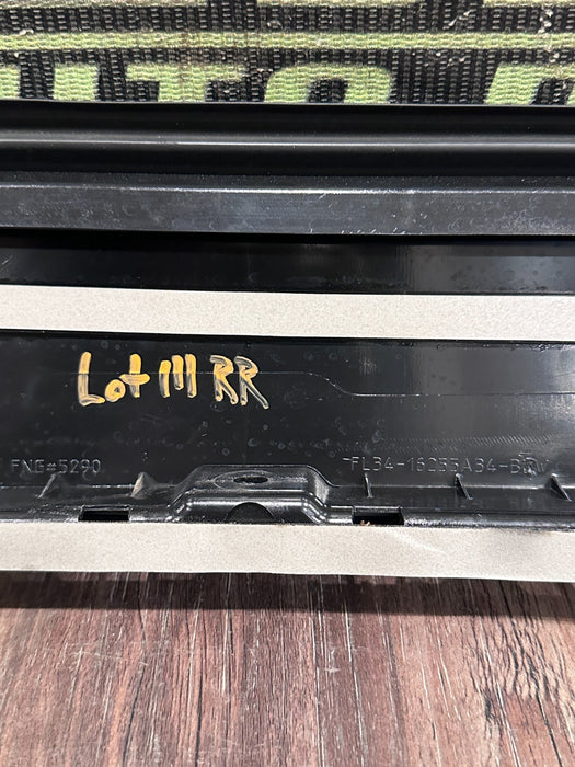 2017-2019 FORD F250 F350 F450 REAR RIGHT GLOSS BLACK B PILLAR DOOR TRIM OEM