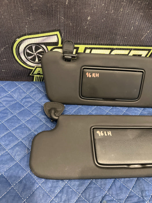 2010 NISSAN 370Z CONVERTIBLE FRONT LEFT & RIGHT SUN VISORS SUNVISOR OEM