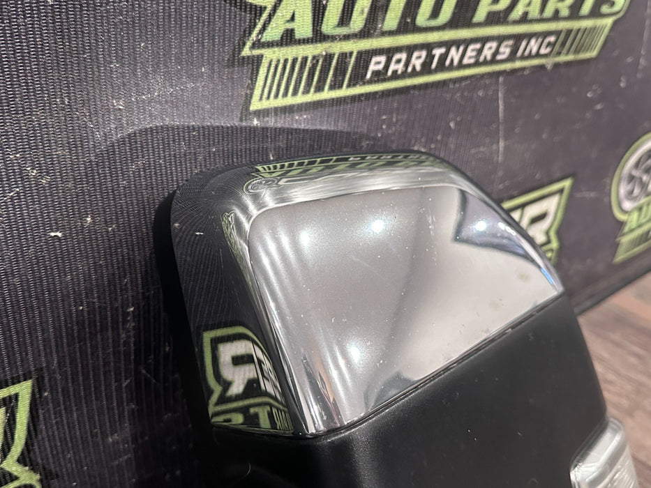 2017-2019 FORD F250 F350 F450 DRIVER LEFT CHROME CAP TOW MIRROR OEM *WEAR 12,14*