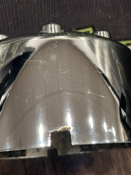 2017-2019 FORD F250 F350 F450 LEFT RIGHT CHROME WHEEL CENTER CAPS OEM *WEAR/READ