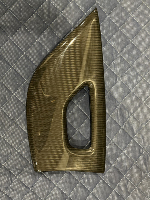 2012 AUDI R8 LEFT DRIVER DOOR CARBON FIBER TRIM PANEL OEM 423 868 091