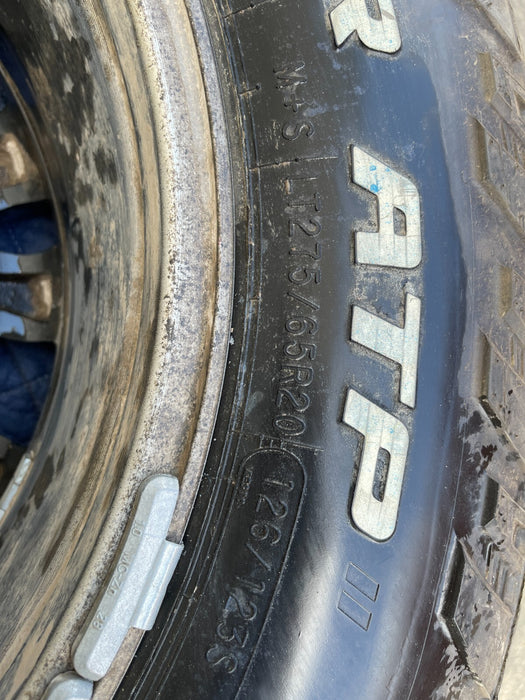 6x5.5 (6x139.7) NISSAN TITAN XD PLATINUM RESERVE 20X7.5 WHEELS LT275/65R20 TIRES