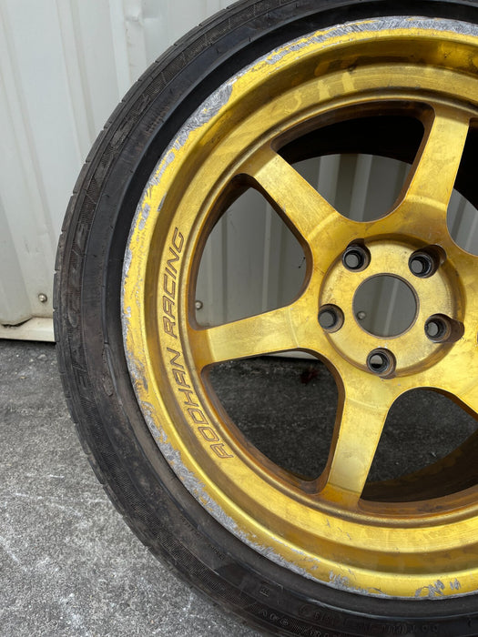 2018 NISSAN 370Z NISMO AODHAN RACING GOLD WHEEL 235/45R18 *DAMAGED*