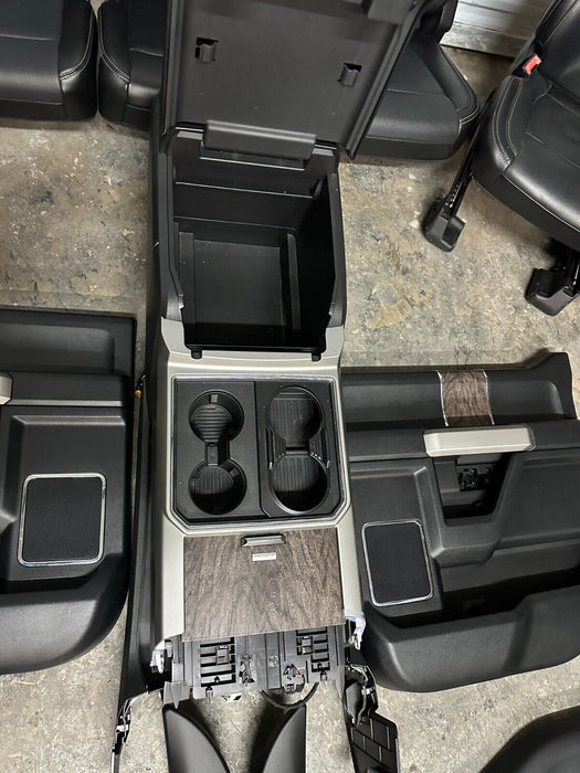2019 FORD F250 F350 F450 LARIAT INTERIOR SEATS DOOR PANELS CONSOLE OEM
