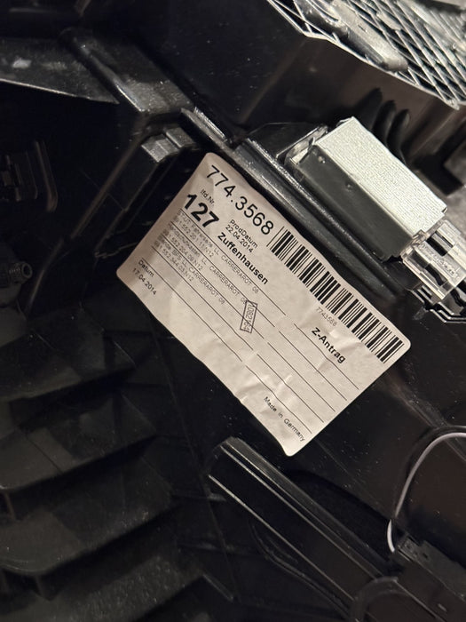 2014 PORSCHE 911 TURBO S 991 RED GLOVE BOX STORAGE COMPARTMENT OEM *SLIGHT WEAR*