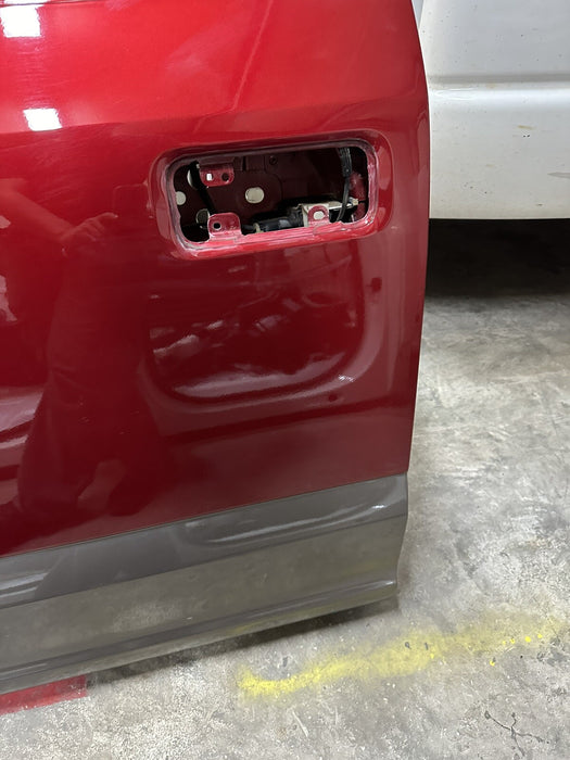 2017-2022 FORD F250 F350 REAR LEFT DRIVE DOOR TWO-TONE RUBY RED, CARIBOU (RR,H5)