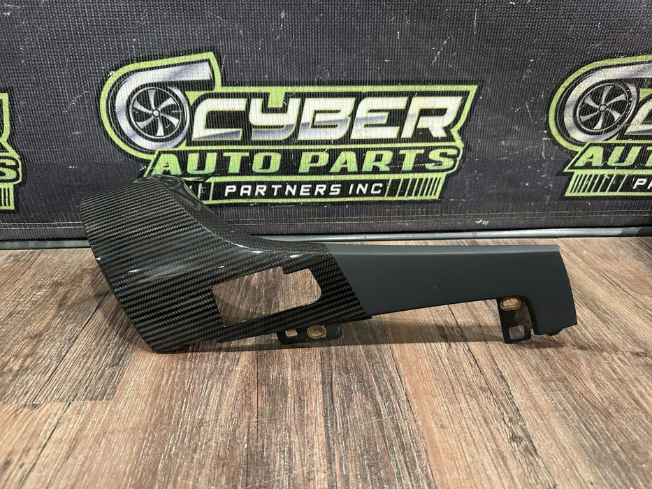 2021 AUDI R8 GAUGE CLUSTER LEFT RIGHT CARBON FIBER TRIM PAIR OEM *READ/SCUFFS*