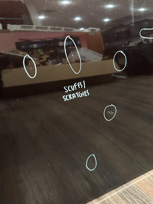 2010 NISSAN 370Z DRIVER LEFT DOOR SHELL BLACK CHEERY (NAG) OEM *READ DESC/FLAWS*