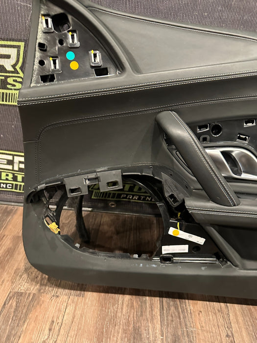 2017 AUDI R8 SPYDER PLUS RIGHT PASSENGER DOOR PANEL TRIMS OEM 4S7 867 106