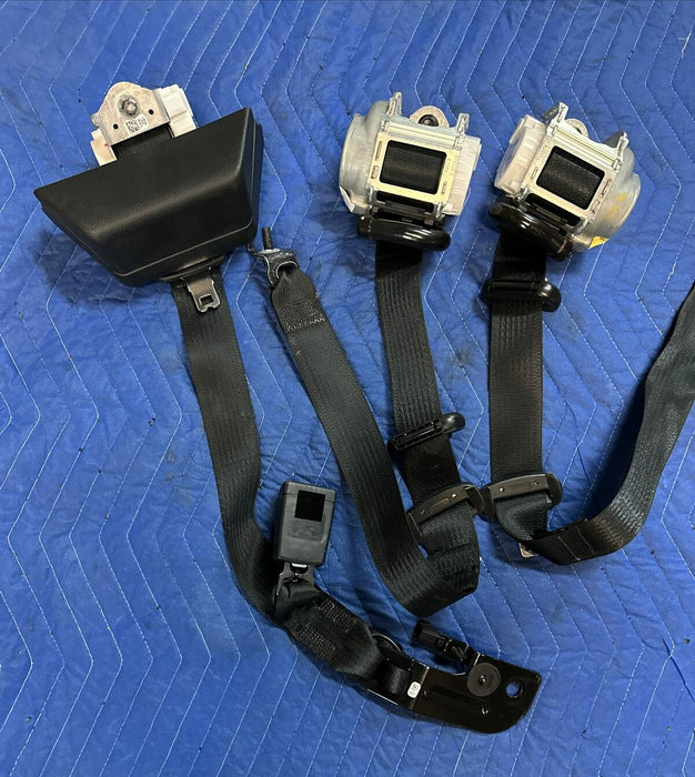 2022 FORD F250 PLATINUM REAR LEFT RIGHT MIDDLE SEATBELTS SEATBELT BLACK OEM (3)