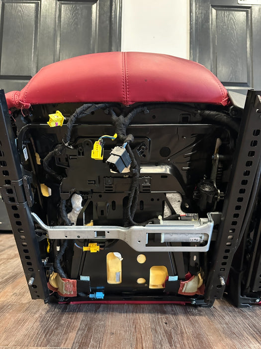 2015 LAMBORGHINI HURACAN LP610-4 RED LEATHER FRONT SEATS OEM GENUINE OEM *WEAR*