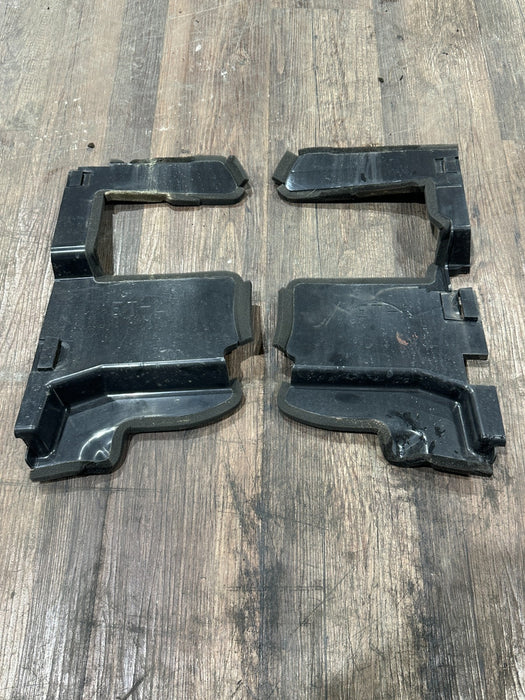2013 NISSAN 370Z LEFT RIGHT RADIATOR SUPPORT SIDE TRIM AIR FLOW OEM