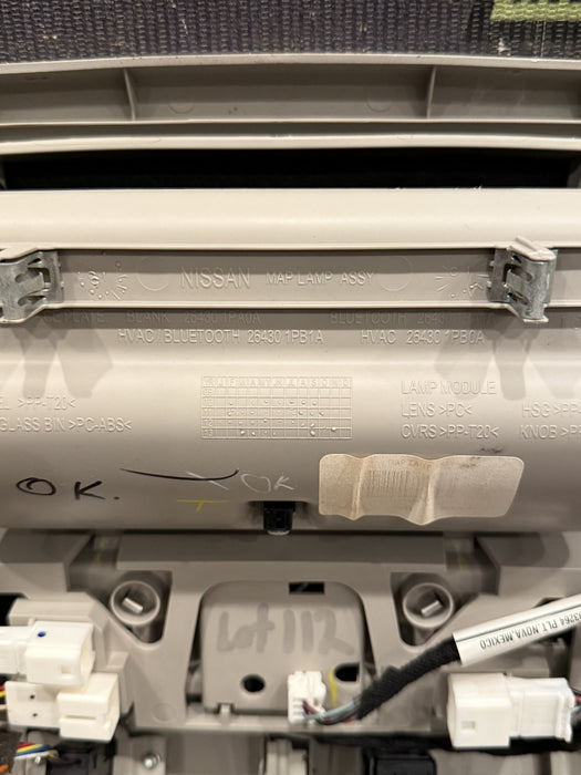 2017 NISSAN TITAN XD RESERVE OVERHEAD CONSOLE DOME LIGHT ASSEMBLY OEM