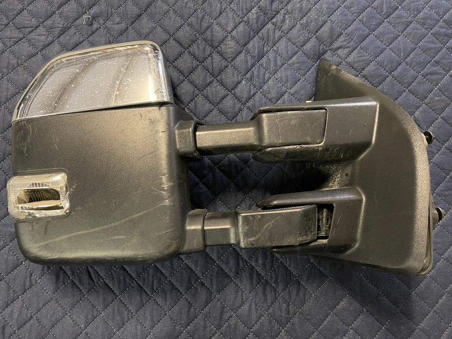 2017-2019 FORD F250 F350 F450 PASSENGER RIGHT SIDE TOWING MIRROR OEM *DAMAGED*