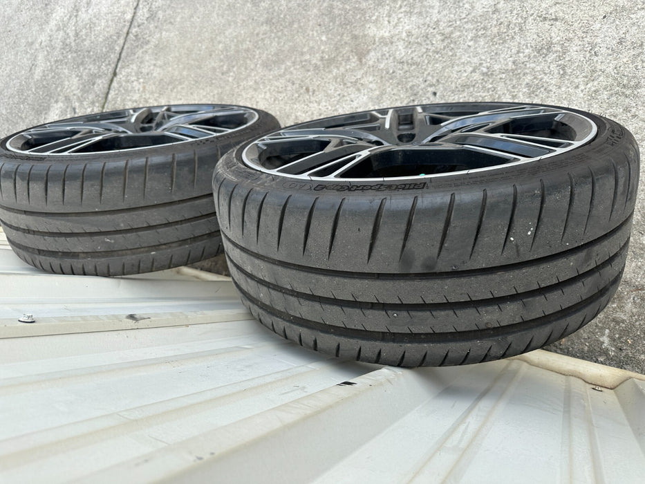 2021 AUDI R8 PERFORMANCE AWD FRONT WHEELS RIMS TIRES OEM GENEUINE 20X8.5