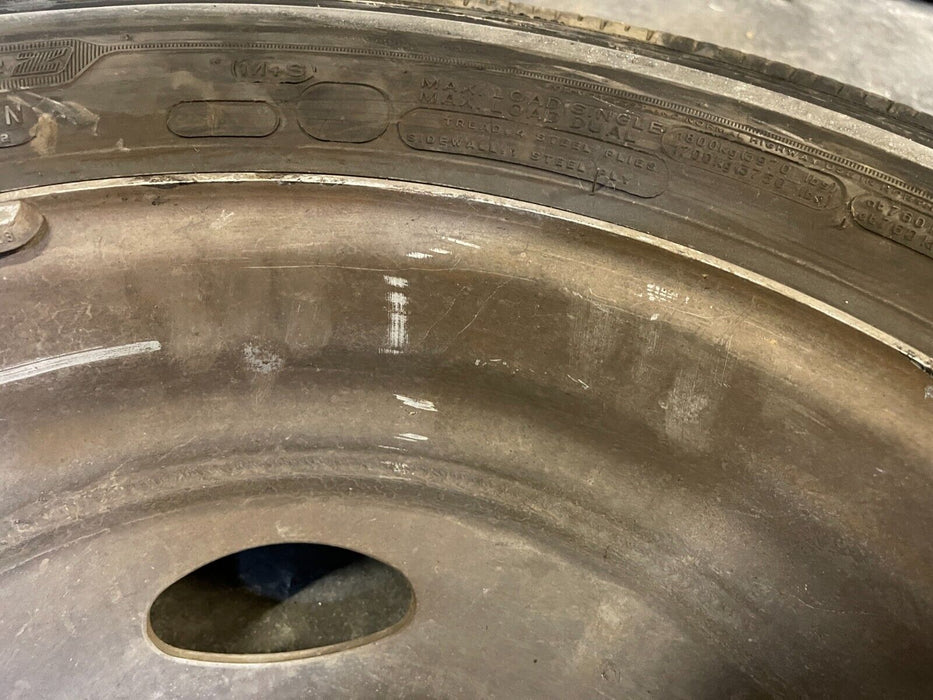 2019 FORD F450 DUALLY MICHELIN REAR INNER TIRE WHEEL RIM 225/70R19.5