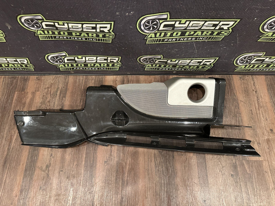 2014 AUDI R8 CARBON FIBER ENGINE BAY SET OEM (4 PC) INTAKE COVERS & SIDE PANELS