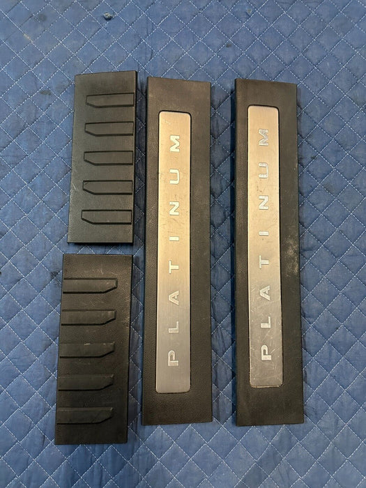 2017-2019 FORD F350 F450 PLATINUM FRONT REAR LEFT RIGHT SILL KICK PLATES OEM