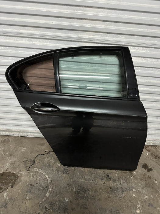 2011 BMW 550i F10 5 SERIES REAR RIGHT DOOR GRAPHITE METALLIC (A90)~MINOR SCUFFS~