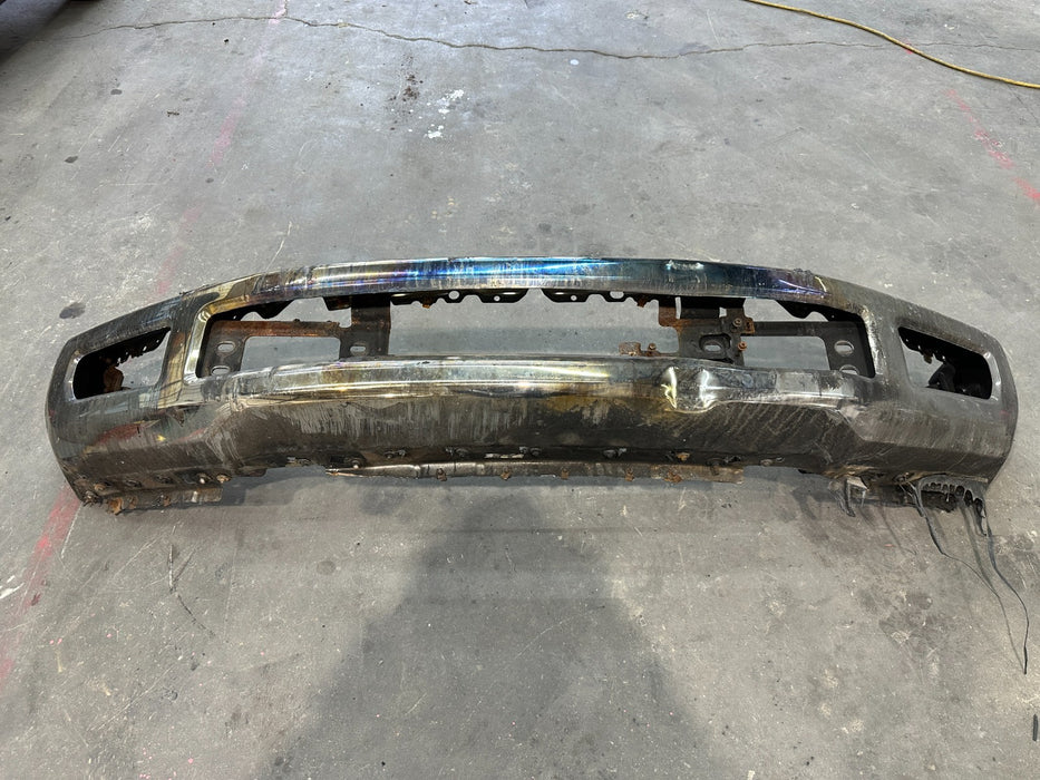 2018 FORD F250 F350 FRONT BUMPER CHROME OEM *DENTS/HEAT DAMAGE 2-7*