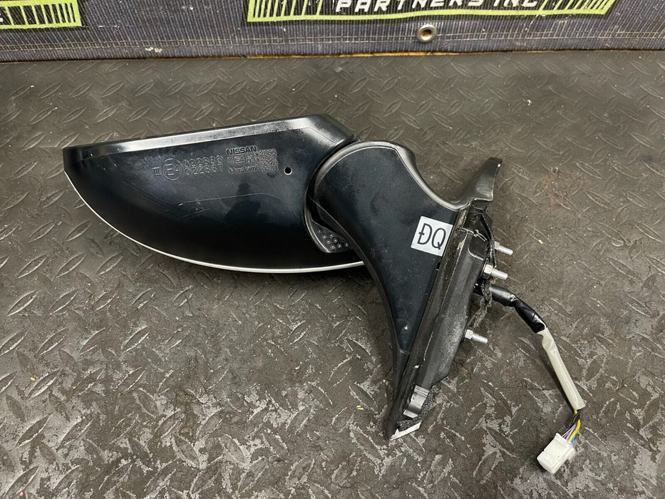 2016 NISSAN 370Z DRIVER SIDE DOOR MIRROR HEATED PEARL WHITE *QAB* OEM 2009-2020