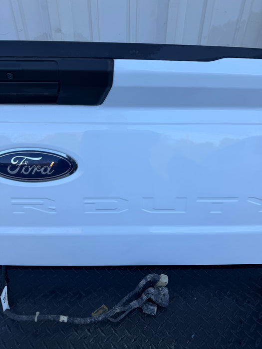 2023-2025 FORD F250 F350 FORD WHITE TAILGATE OEM *MINOR FLAWS 3,7*