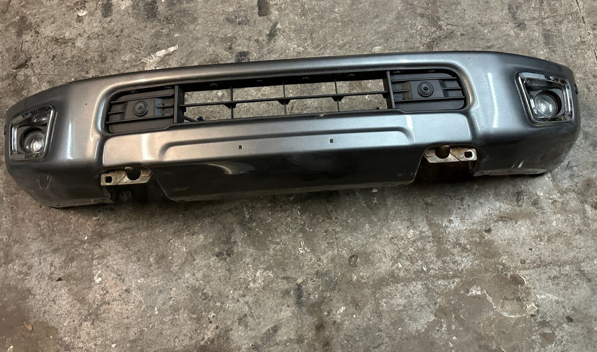 2016 2018 NISSAN TITAN XD PRO-4X GRAY METALLIC FRONT BUMPER ASSEMBLY MINOR FLAWS