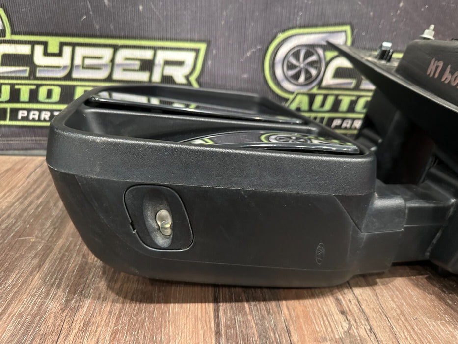 2023-2024 FORD F350 LEFT DRIVER CHROME CAP TOW MIRROR W CAMERA OEM