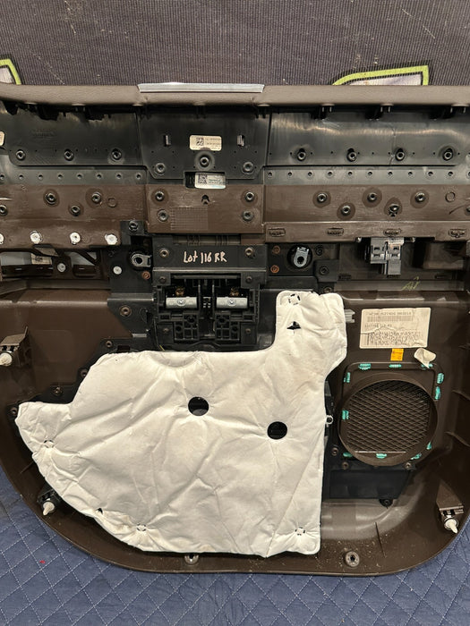 2017-2019 FORD F250 F350 F450 KING RANCH BROWN REAR RIGHT DOOR PANEL OEM *FLAW 5