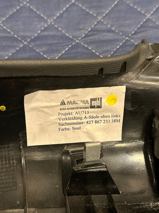 2014 AUDI R8 SPYDER LEFT DRIVER A PILLAR OEM 427 867 233 A