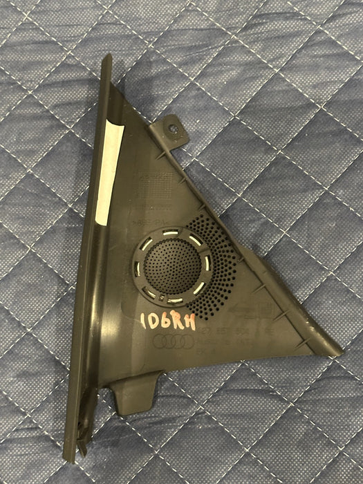 2014 AUDI R8 LEFT RIGHT DOOR TWEETER SPEAKER TRIM COVER PANEL 427 857 504 ~READ~