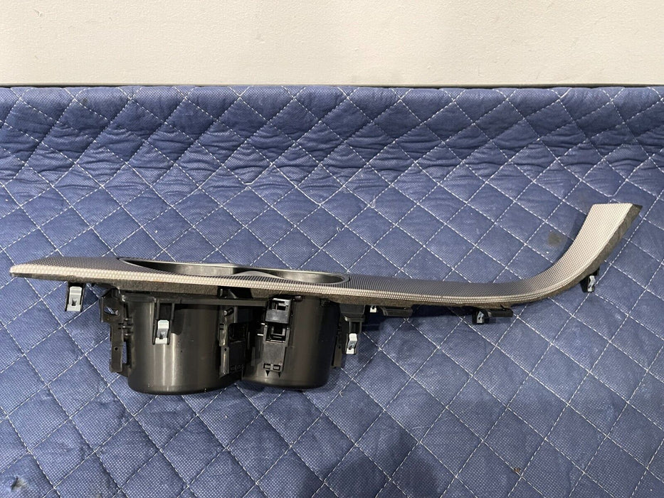 2017 INFINITI Q50 RED SPORT CENTER CONSOLE CUP HOLDER SURROUND TRIM OEM