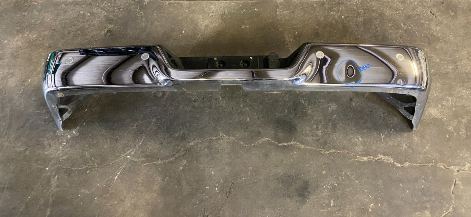 2014-2018 DODGE RAM 2500 3500 CUMMINS REAR CHROME BUMPER OEM *DENT/READ*