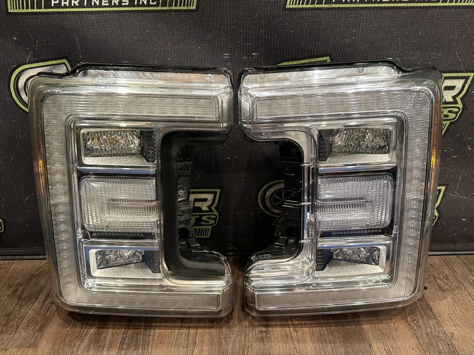 2017-2019 FORD F250 F350 F450 LEFT RIGHT LED HEADLIGHT PAIR OEM