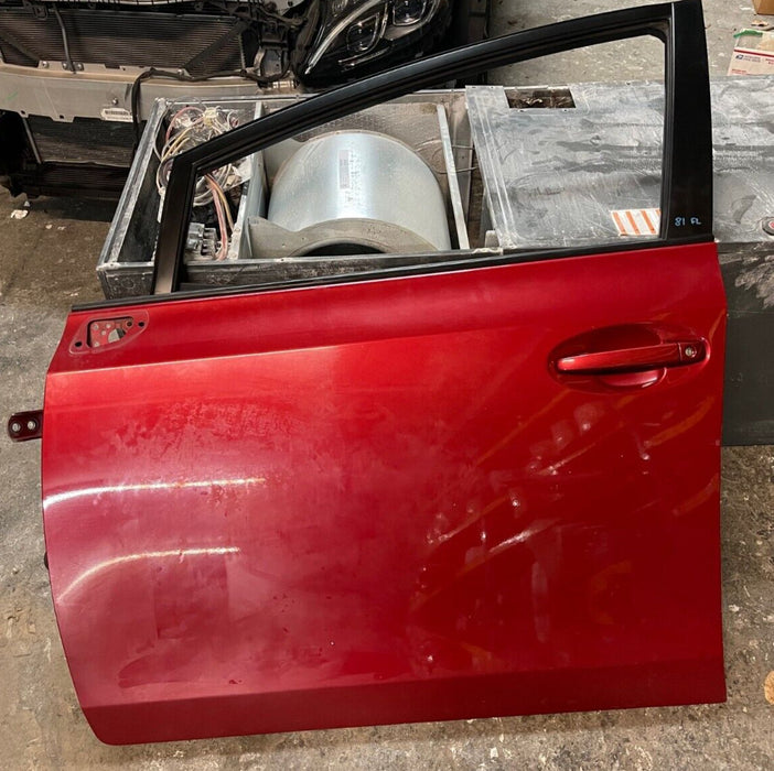 2014 TOYOTA PRIUS V FRONT LEFT LH RED DOOR W PANEL OEM *SUN DAMAGE* (READ!)