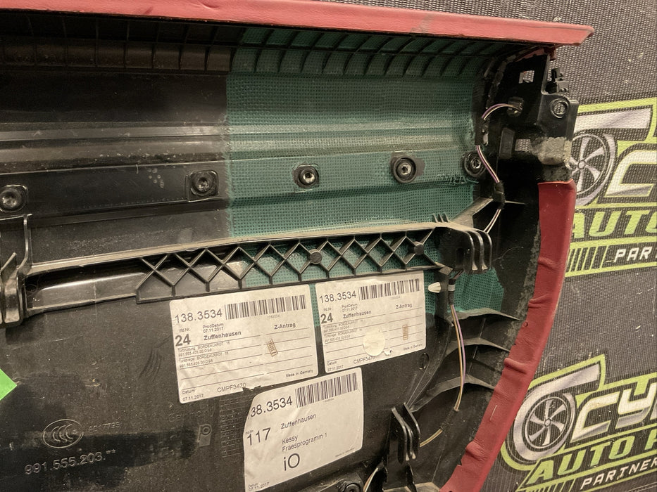 2017 PORCHE 781 FRONT LEFT DRIVER DOOR PANEL OEM~MINOR SCRATCHES/WEARS/TEARS~