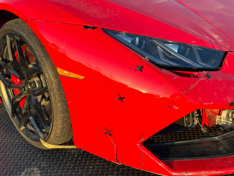 2015 2016 2017 2018 2019 LAMBORGHINI HURACAN LP 610 FRONT BUMPER COVER OEM RED