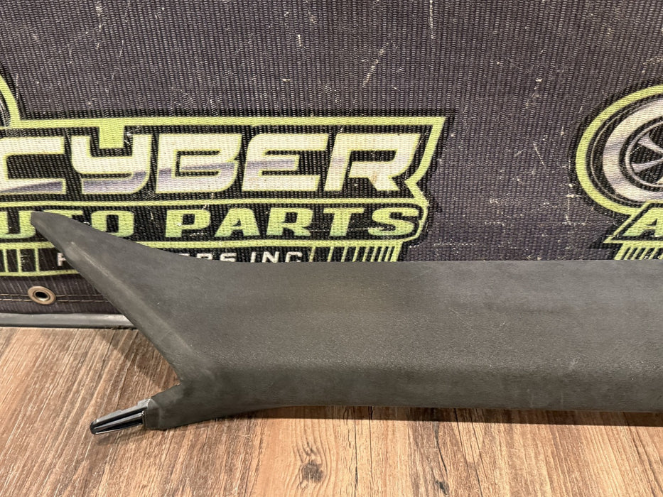 2014 PORSCHE 911 TURBO S 991 RIGHT ALCANTARA A PILLAR TRIM OEM 991.555.182 *WEAR